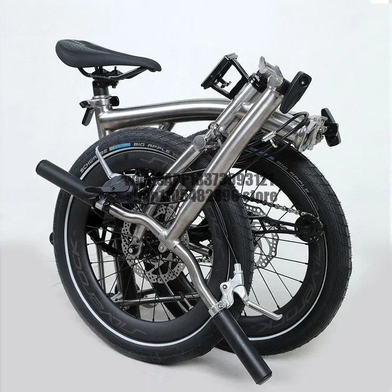 18 Inch Titanium Alloy Folding - Cycling Commute Speed recension och pris