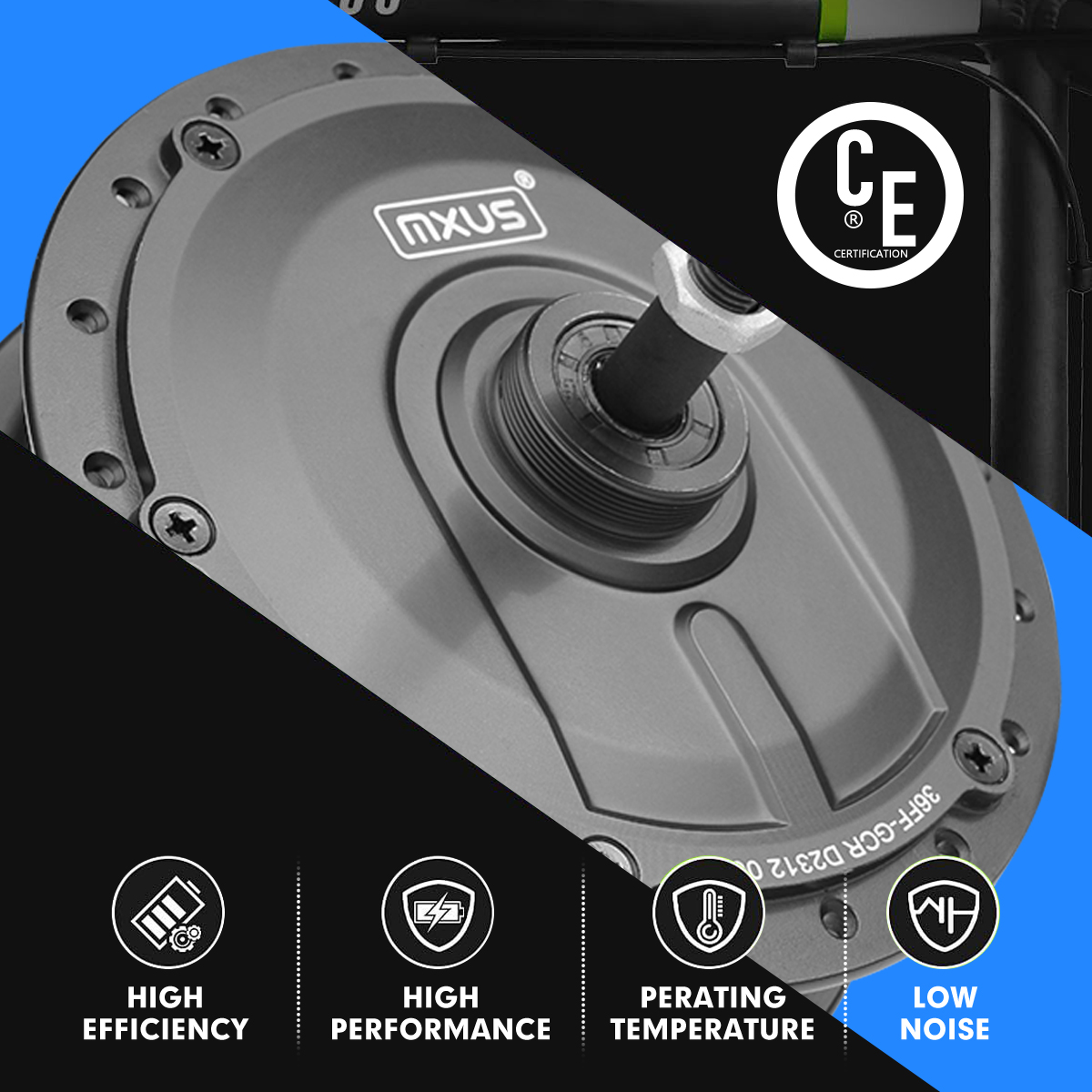 MXUS Brand Ebike Hub Motor XF1 - Dynamo Hub Front recension och pris