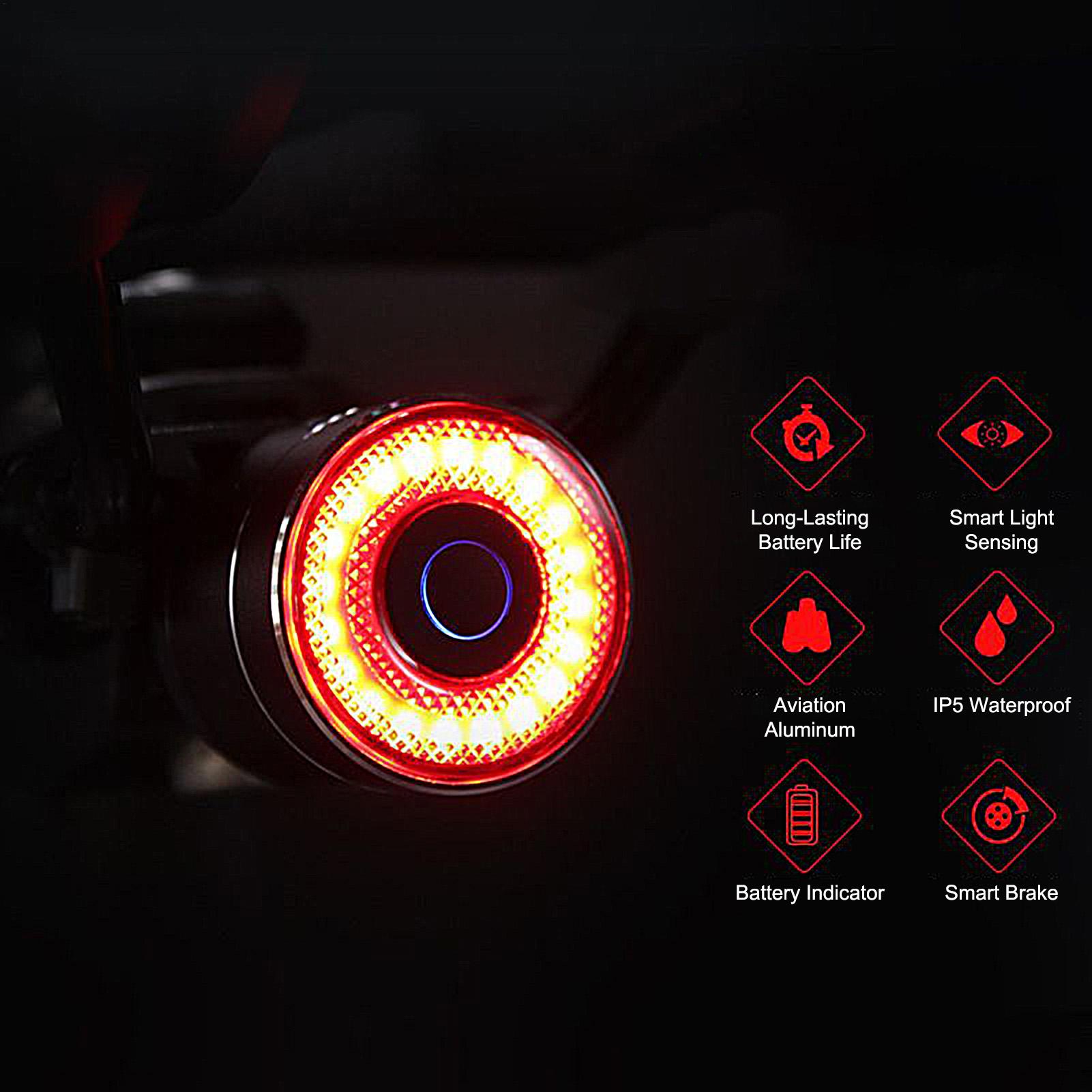 Bike Rear Light Smart Bike Bac - Commuting With Road Bike recension och pris