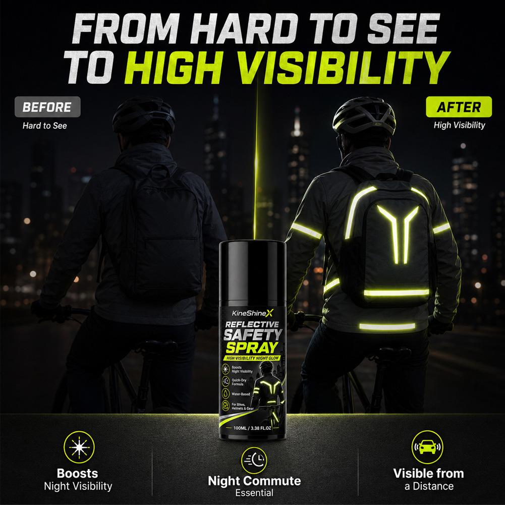 Night Reflective Safety Spray  - Cycling Commute Gear recension och pris