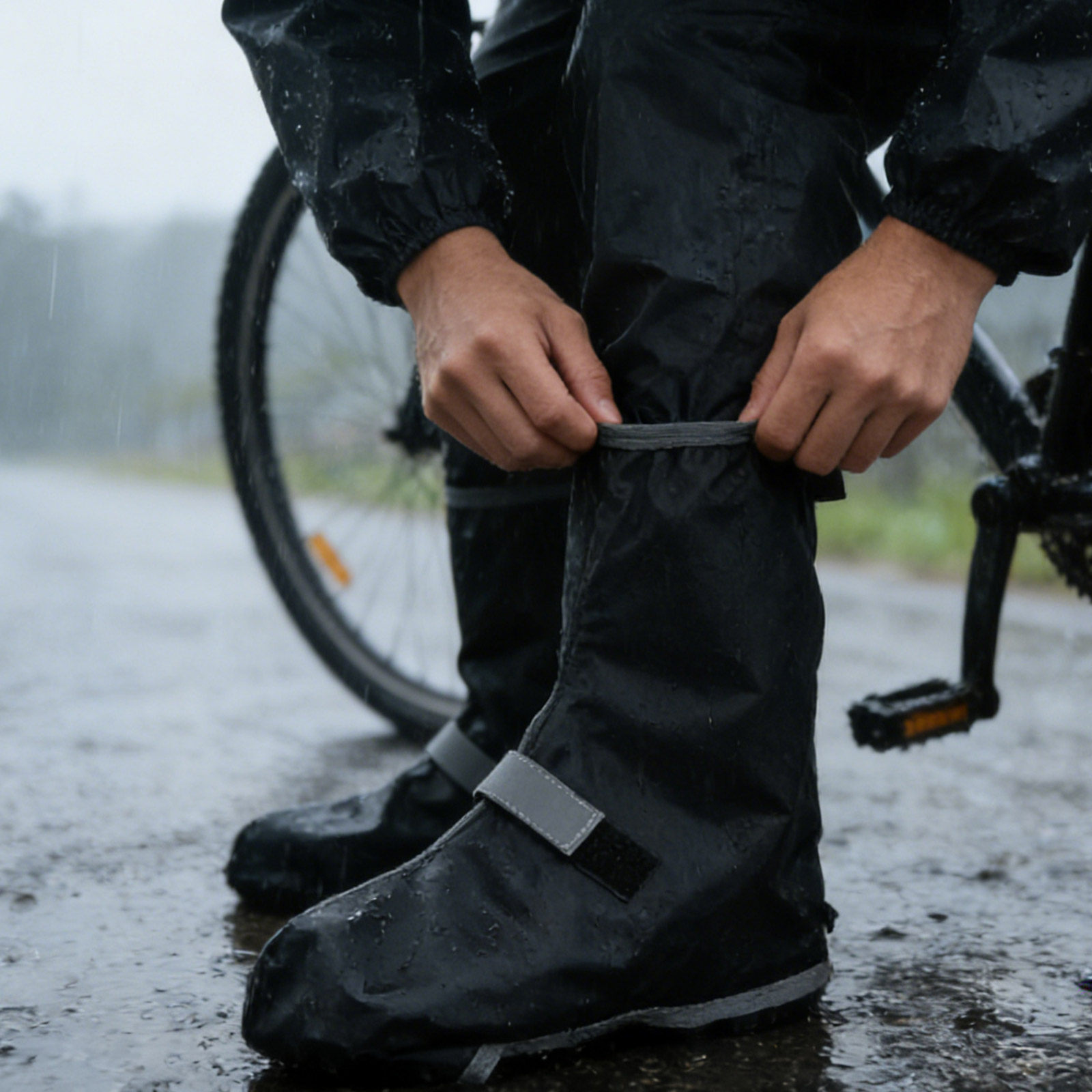 1Pair Waterproof Shoe Covers N - Cycling Shoes For Commute recension och pris